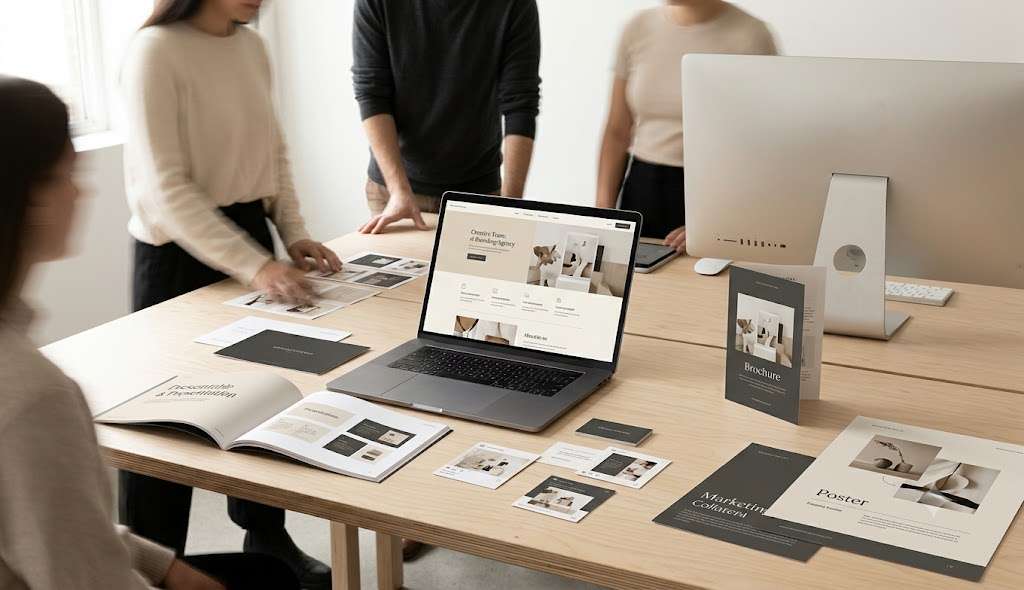 Core components of a visual brand design system